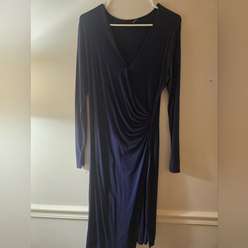 Elegant Navy Blue Women's Dress